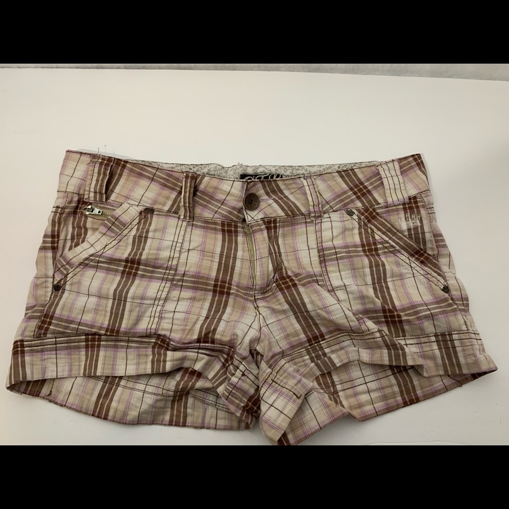 Plaid shorts